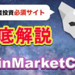 【徹底解説】もう騙されない！情報を見るポイントを解説します【コインマーケットキャップ】