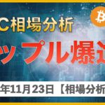 【ビットコイン、リップル】XRP週70％の爆上げ！BTCはこれからどうなる？【11月23日 相場解説】