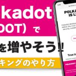 【初心者でも自分でできる】Polkadot（ポルカドット/DOT）を増やす！簡単ステーキングのやり方を解説
