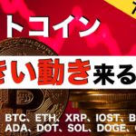 【BTC、ETH、XRP、IOST、BNB、FIL】下落継続中　ビットコイン大きい動きくる！？（2021年6月7日 相場分析）前半