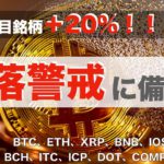 【BTC、ETH、XRP、BNB】注目銘柄＋20%！！！下落警戒に備えよ（2021年8月14日 相場分析）