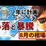 未来から見つめた2022年8月の相場😻もう一上げする株高と激しめの円高