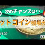 【BTC】ビットコイン相場分析（2022年8月27日 相場分析）
