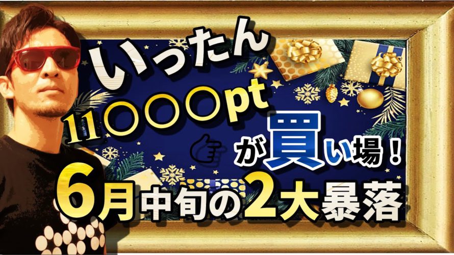 いったん『11,○○○pt』が買い場!6月中旬の2大『暴落』!!