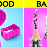 MEAN VS NICE GIRL MAKEOVER || Good vs Bad Beauty Transformation Hacks and Crafts by 123 GO!