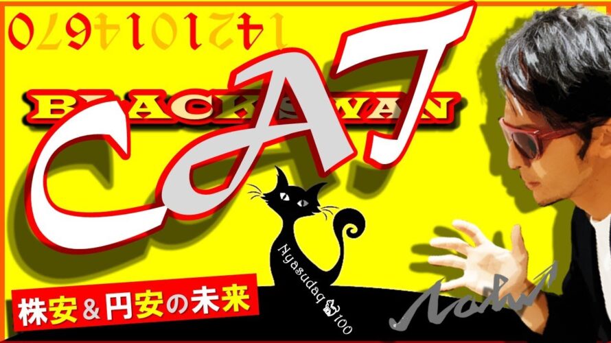 株安と円安の流れが変わる「時」を公開!!ブラックスワン≠ブラックキャット!!