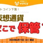 結局、仮想通貨はどこで買ってどこで保管すればいいの？（相場ニュース付き）【Voicy 6月11日放送】