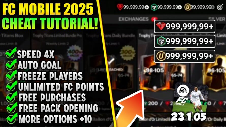 FC Mobile Mod Menu v23.1.05 Tutorial! (Unlimited Money & Free Shopping) Fc Mobile Mod Apk 2025