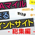 ANAマイルを貯める方法　2020年版　ポイントサイトのお得な活用方法　まとめ　【マイル講座　第23回目】