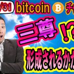 【仮想通貨】ビットコイン相場分析　三尊(オリバチャート)形成されるかが重要ポイントか!?