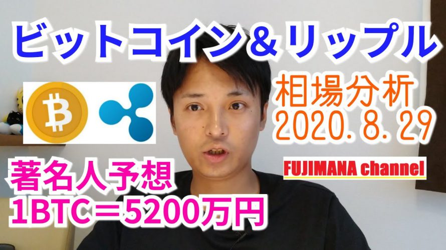 【ビットコイン&リップル】仮想通貨相場分析 著名人予想 1BTC=5200万円?!