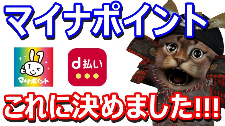 マイナポイントいよいよ決断の時!d払いを選んだ理由や実際のマイナポイントへの登録方法など解説【キャッシュレス】