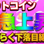 【仮想通貨】急上昇からの急下落！ビットコインはもう上にはいきません。。。