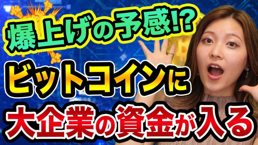 ビットコイン、爆上げの予感？【大企業資金が入る】亀田製菓やアイフルやエディオンと仮想通貨投資信託と中央銀行デジタル通貨