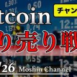 【ビットコイン急落】環境認識からの直近戦略構築！戻り売りのポイントなど