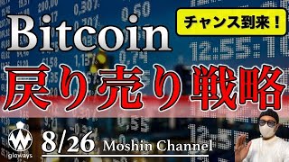 【ビットコイン急落】環境認識からの直近戦略構築!戻り売りのポイントなど