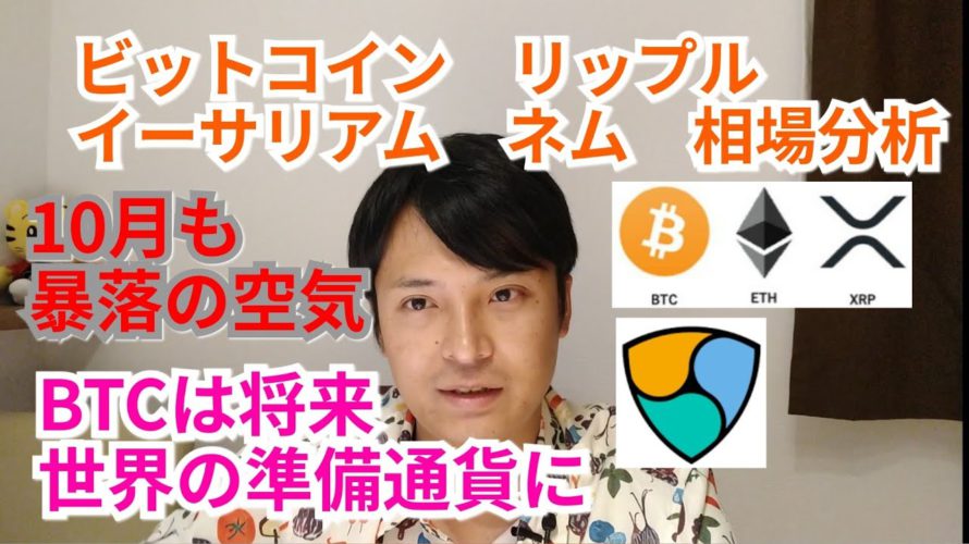 【ビットコイン,リップル,ネム,イーサリアム】仮想通貨相場分析 BTCが世界の準備通貨に