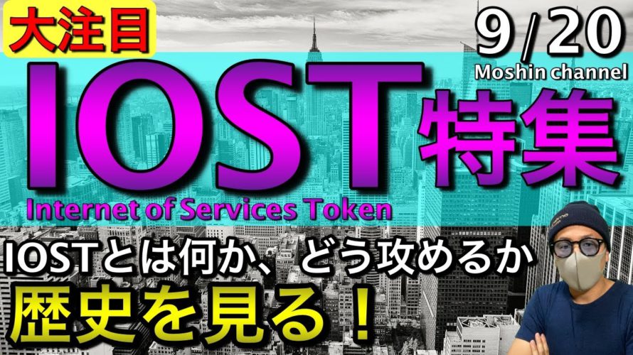 【IOST&ビットコイン】今日はIOST特集!注目されている点からチャート分析、攻め方まで解説!BTCの直近解説もさらっとします!