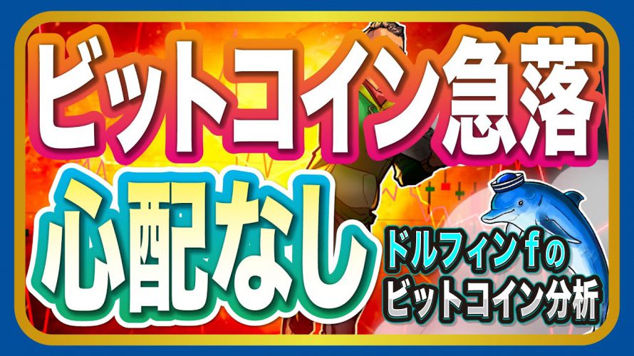 仮想通貨ビットコインの急落、なぜ心配いらない？【ドルフィンfのチャート分析】