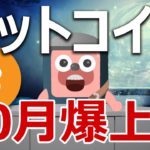 ビットコインは今年10月に爆上げするか予想するよ