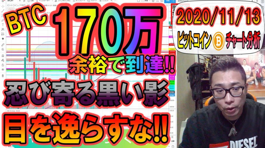 【仮想通貨・ビットコイン】BTC強すぎる!!上しか見れない局面!!だが忍び寄る黒い影!!目を逸らすな!!