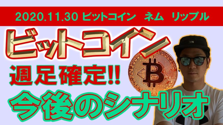 【ビットコイン、ネム、リップルチャート分析】BTC2万ドル到達なるか！？そんなことよりXRPの月足がやばすぎる！