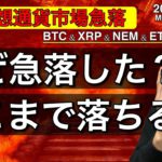 【ビットコイン＆リップル＆ネム＆イーサリアム】仮想通貨市場急落。その理由と今後の戦略について