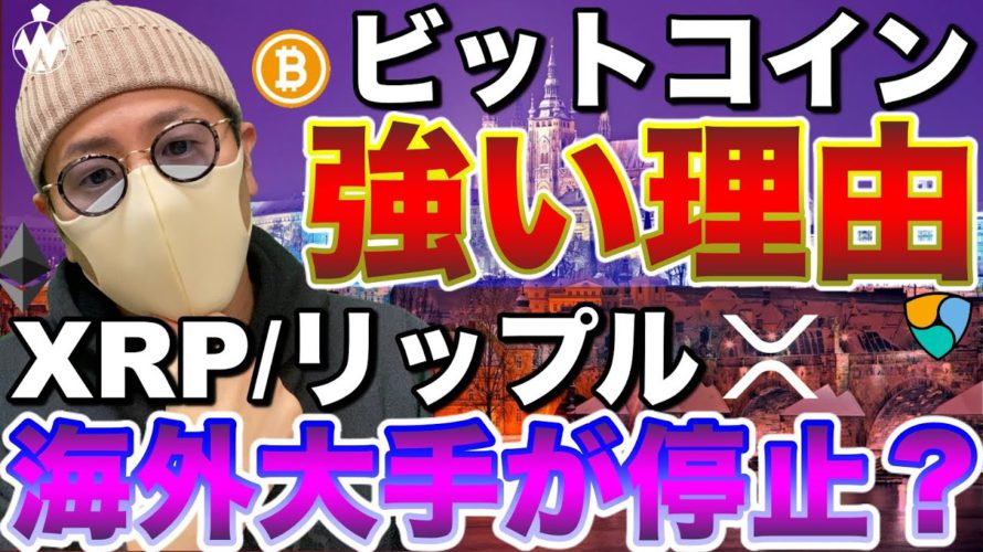【ビットコイン&リップル&ネム&イーサリアム】BTC強さ継続!XRPは20%の急落。それぞれの注目ニュースと今後の戦術について解説
