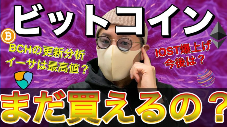 【ビットコイン&IOST&BCH&ETH&XRP&NEM】注目通貨まとめて分析!まだ続伸するのか、今後の展開と戦略について