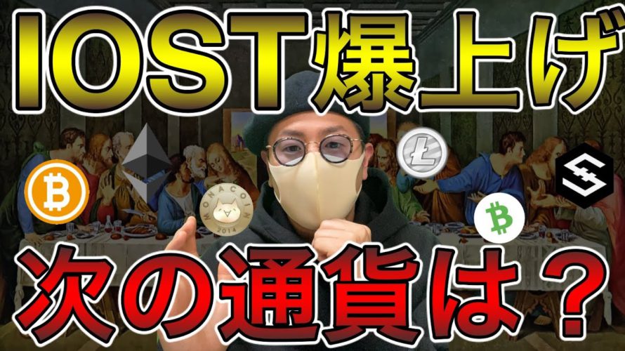 【ビットコイン＆IOST＆ビットコインキャッシュ＆ETH＆MONA＆LTC】注目のアルト市場！各通貨の現状とここからの戦略、注目ニュース等