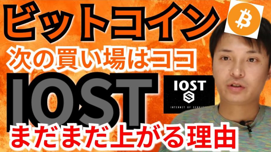 【仮想通貨ビットコイン, イーサリアム, リップル, ポルカドット, NEM, IOST】ビットコイン次の買い場はココ‼️IOSTがまだまだ上がる理由