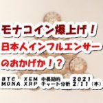 仮想通貨 モナコイン爆上げ！日本人インフルエンサーのおかげか！？【2月11日】BTC,XRP,XEM,MONA中長期的チャート分析