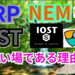 【仮想通貨BTC, ETH, XRP, NEM, IOST, ENJ】リップル、ネム、IOST,今が買い場の理由