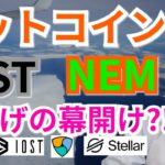 【仮想通貨BTC, ETH, XRP, XLM, BNB, NEM, IOST】ビットコイン, ネム, IOST爆上げの幕開け⁉️