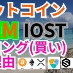 【仮想通貨BTC, ETH, XRP, XLM, IOST, NEM相場分析】ビットコイン, NEM ＆IOST今ロング(買い)の理由