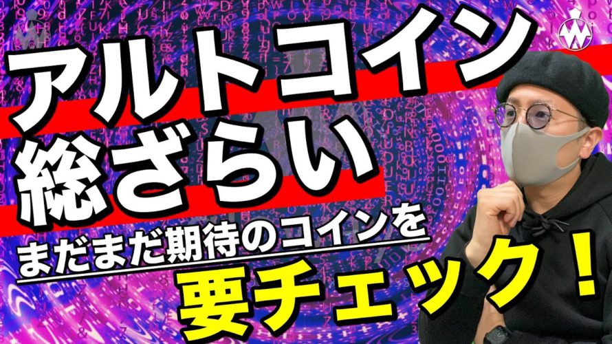 【ビットコイン&注目アルトコイン】まだまだ期待の通貨を分析!市場は短期的に下げだが、今買うべき?今後の戦略と展望