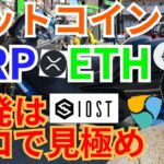 【仮想通貨BTC, ETH, XRP, IOST, NEM, TRX】ビットコイン、リップル、イーサリアム反発はココで見極め‼️