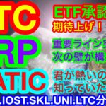 【仮想通貨 BTC.ETH.XRP.IOST.MATIC.SKL.UNI.LTC】ビットコインが突然の価格上昇❗️要因はこれかな〜❗️❓PolygonがDefiやNFTに侵食中🤣重要8通貨の分析👍