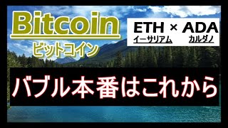 【ビットコイン×ETH×ADA】暴騰相場開始。まだまだバブルは続く。