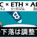 【ビットコイン×ETH×ADA】バブルはまだ終わらない。ETHの規則性を解説。この下落は単なる調整。