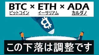 【ビットコイン×ETH×ADA】バブルはまだ終わらない。ETHの規則性を解説。この下落は単なる調整。