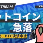 【緊急生放送】ビットコイン急落　テスラ社BTC決済中止