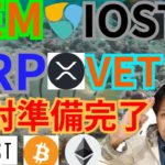 【仮想通貨BTC, ETH, XRP, NEM, IOST, VET】アイオーエス、リップル、ネム、VeChain発射準備完了🚀