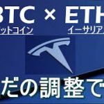 【ビットコイン×ETH】暴落はきません。この下落は調整です。