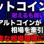 ビットコインなんとか耐えるも弱い展開。ETH、ADA、BNBが相場を引っ張る？