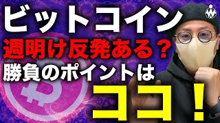 ビットコイン週明け反発の可能性はある？明暗を分ける勝負のポイントはここ。機関投資家は弱気ムードか