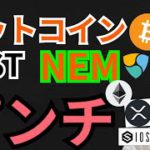 ビットコイン IOST NEM またピンチ⁉️【仮想通貨 BTC ETH XRP IOST NEM 】