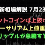 リップルが急騰する｜ビットコイン、イーサリアム、リップルの値動きを解説