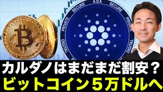 カルダノは割安?ビットコインは50,000ドルへ!コインベースが仮想通貨に巨額投資へ!