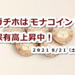 仮想通貨 モナコインMONA保有高上昇中！ガチホが賢い？【8月21日】